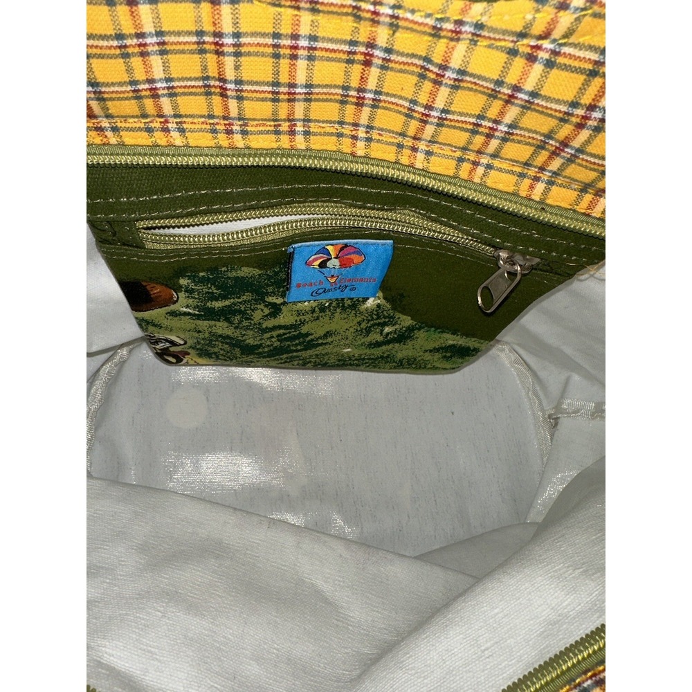 Ann Ormsby Surviving Stress Golf Shoulder Bag Purse Sand and Sun Beach Tote - Picture 12 of 14